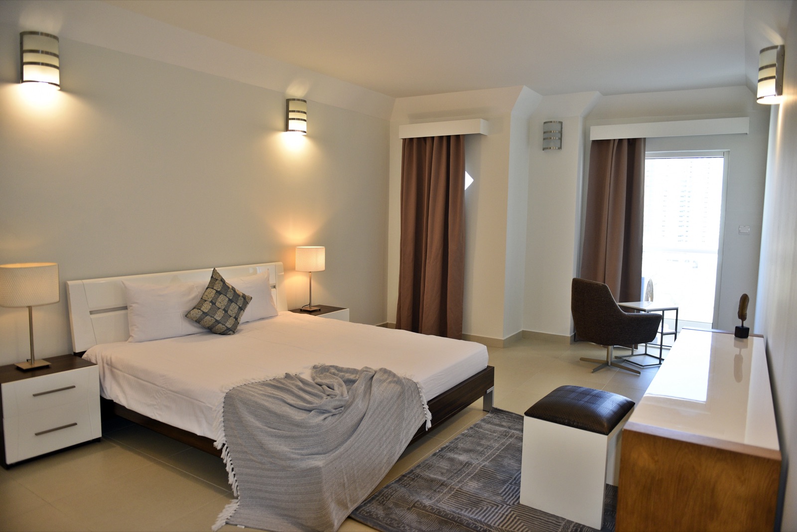 Apartment interior at Tilal Towers