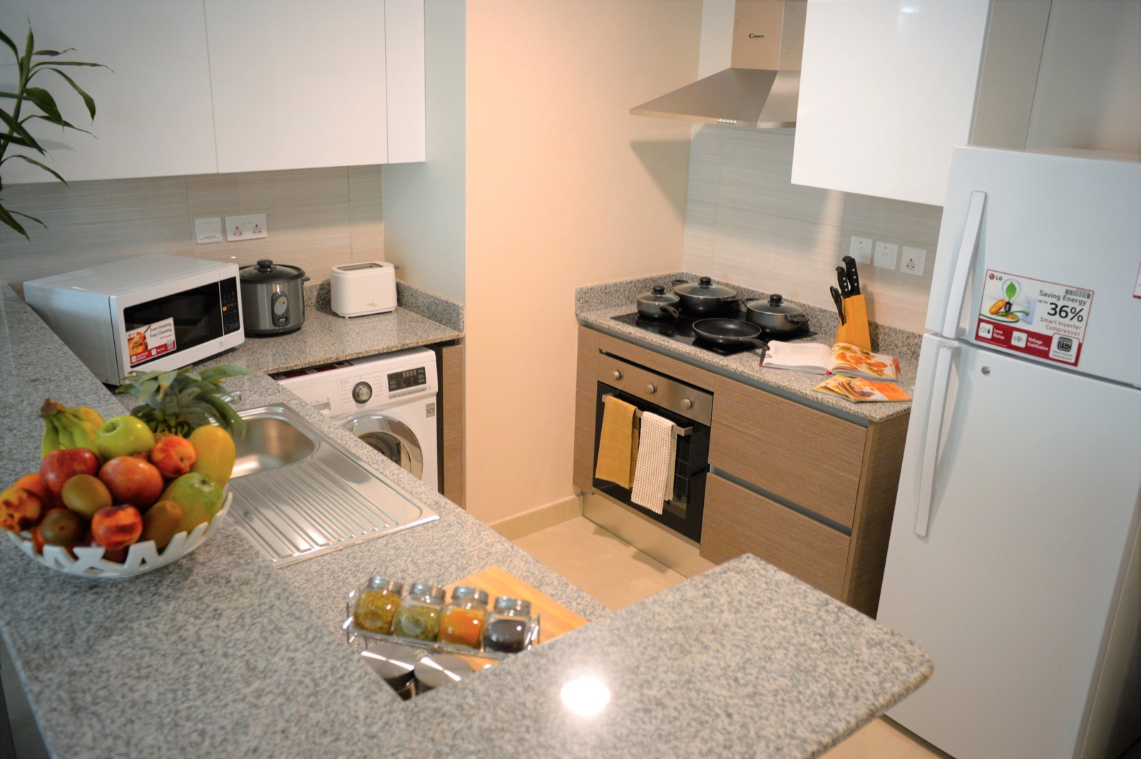 Fully fitted kitchen at Tilal Towers